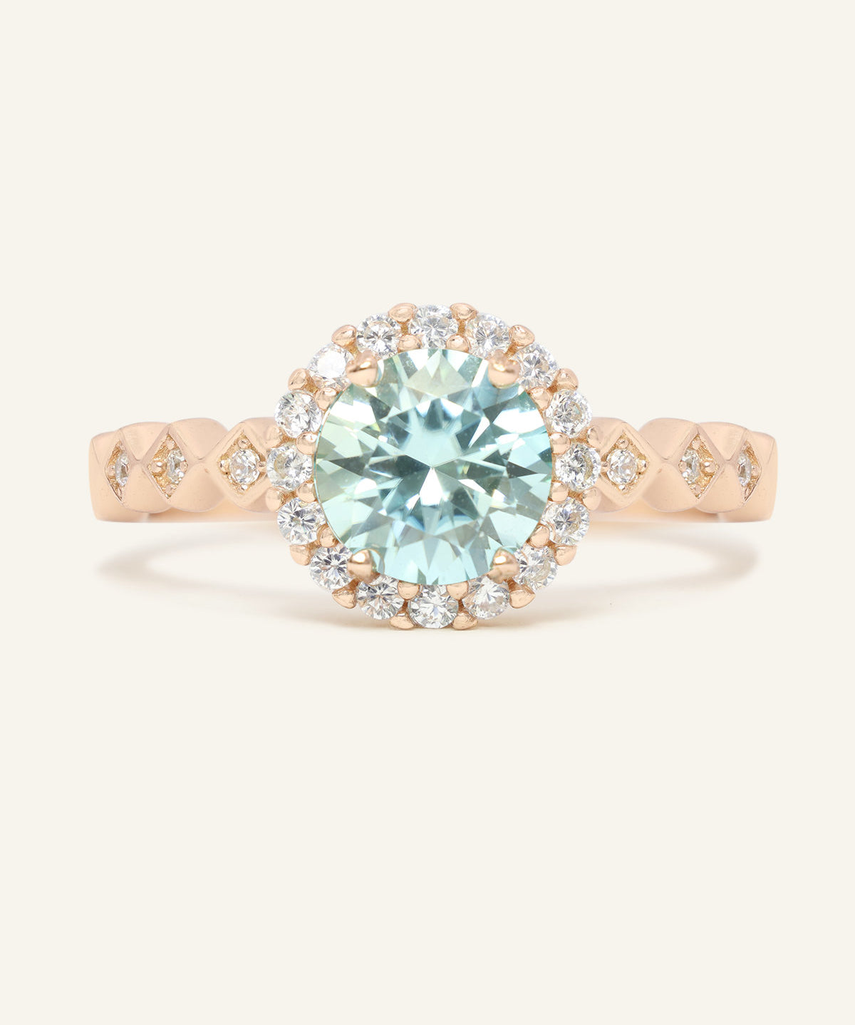 1ct Mint Moissanite Ring - Love Estella