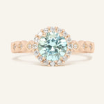 1ct Mint Moissanite Ring - Love Estella
