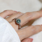 1ct Mint Moissanite Ring - Love Estella