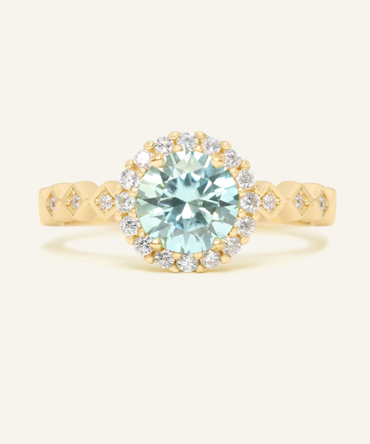 1ct Mint Moissanite Ring - Love Estella