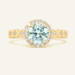 1ct Mint Moissanite Ring - Love Estella