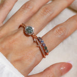 1ct Mint Moissanite Ring - Love Estella