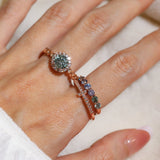 1ct Mint Moissanite Ring - Love Estella