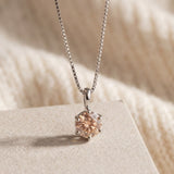 InfinityOne Classic Moissanite Necklace (Champagne)