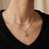 InfinityOne Classic Moissanite Necklace (Champagne)