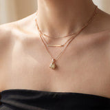 InfinityOne Classic Moissanite Necklace (Champagne)