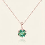 InfinityOne Classic Moissanite Necklace (Green Mint)