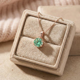 InfinityOne Classic Moissanite Necklace (Green Mint)