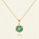InfinityOne Classic Moissanite Necklace (Green Mint)