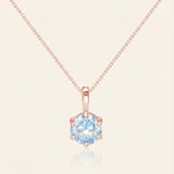 InfinityOne Classic Moissanite Necklace (Ice Blue)