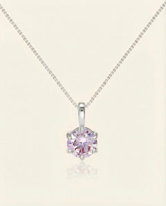InfinityOne Classic Moissanite Necklace (Lilac)