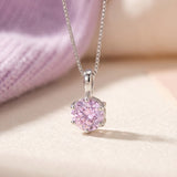 InfinityOne Classic Moissanite Necklace (Lilac)