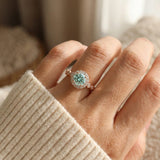 1ct Mint Moissanite Ring