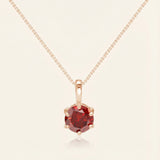 InfinityOne Classic Moissanite Necklace (Red)