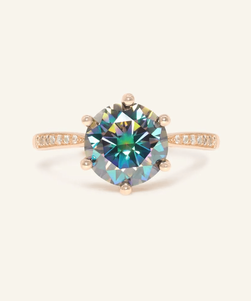 3ct Mystic Moissanite Ring - Love Estella