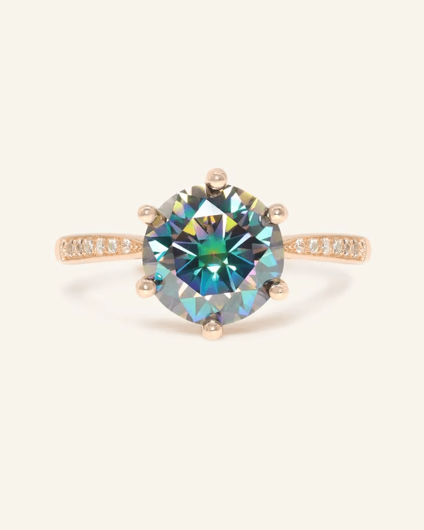 3ct Mystic Moissanite Ring - Love Estella