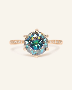 3ct Mystic Moissanite Ring - Love Estella