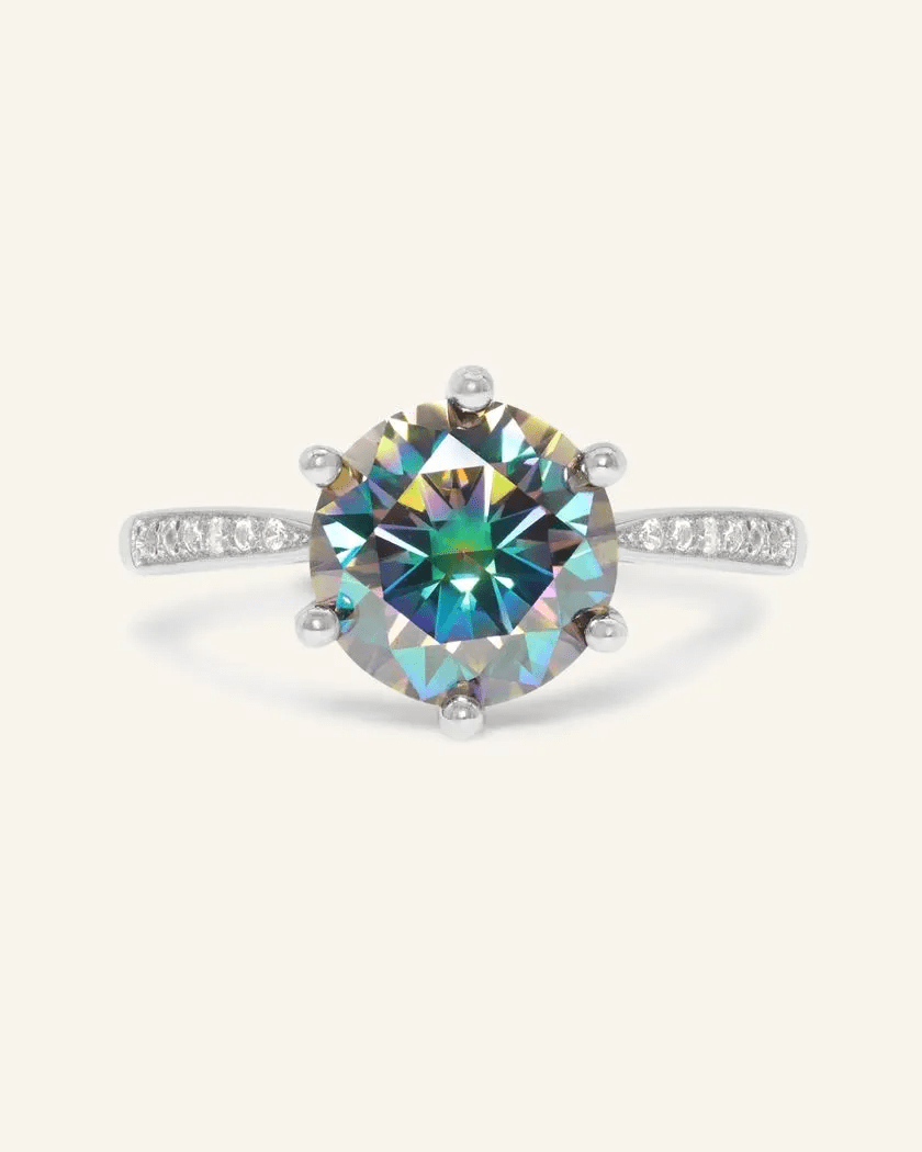3ct Mystic Moissanite Ring - Love Estella