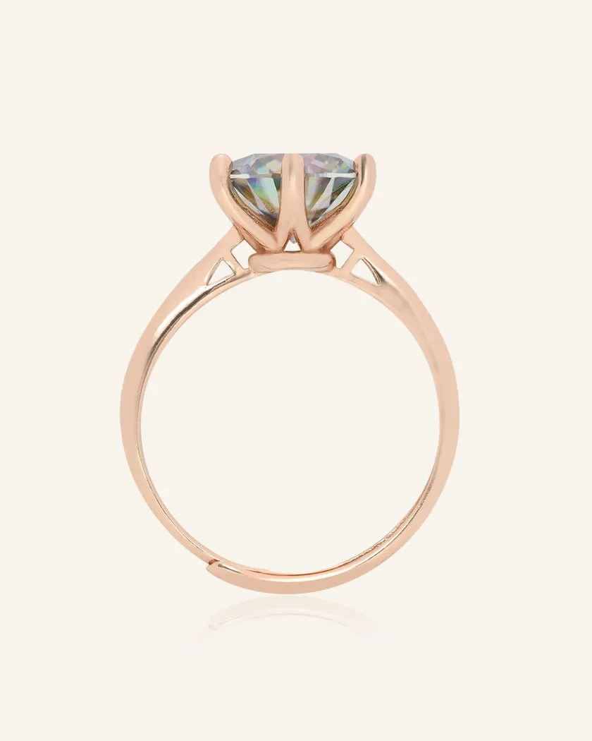 3ct Mystic Moissanite Ring - Love Estella