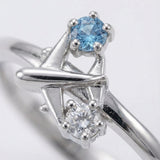 Wanderlust Ring | Moissanite, close-up detail in silver