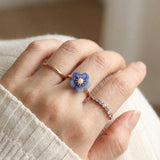 Azure Bloom Ring