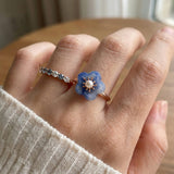 Azure Bloom Ring