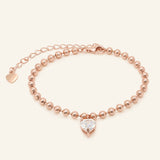 Beaded Heart Bracelet by Elate