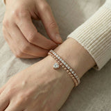 Beaded Heart Bracelet by Elate