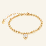 Beaded Heart Bracelet by Elate