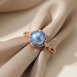 Blue Pearl Ring