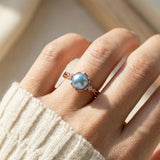 Blue Pearl Ring