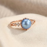 Blue Pearl Ring