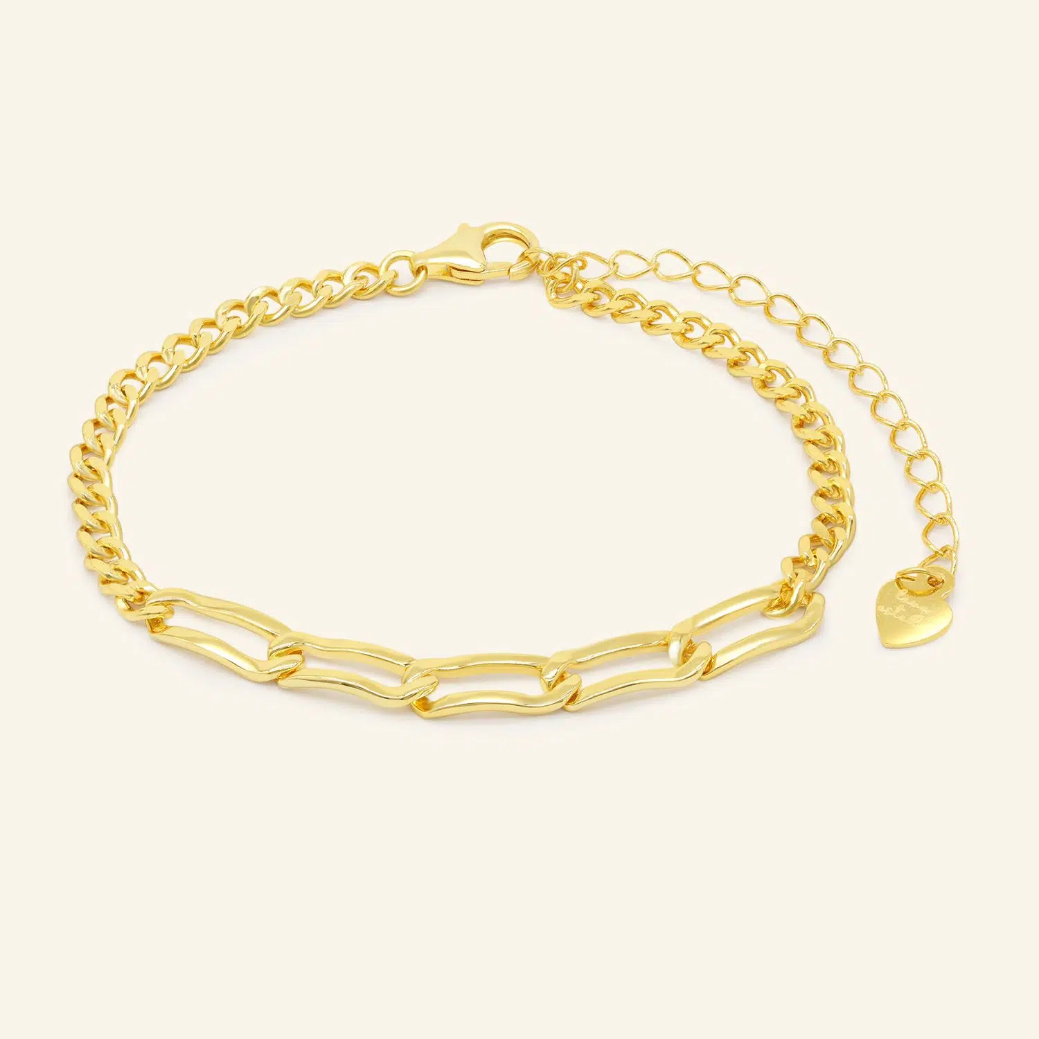 Boyfriend Curb Bracelet Yellow Gold