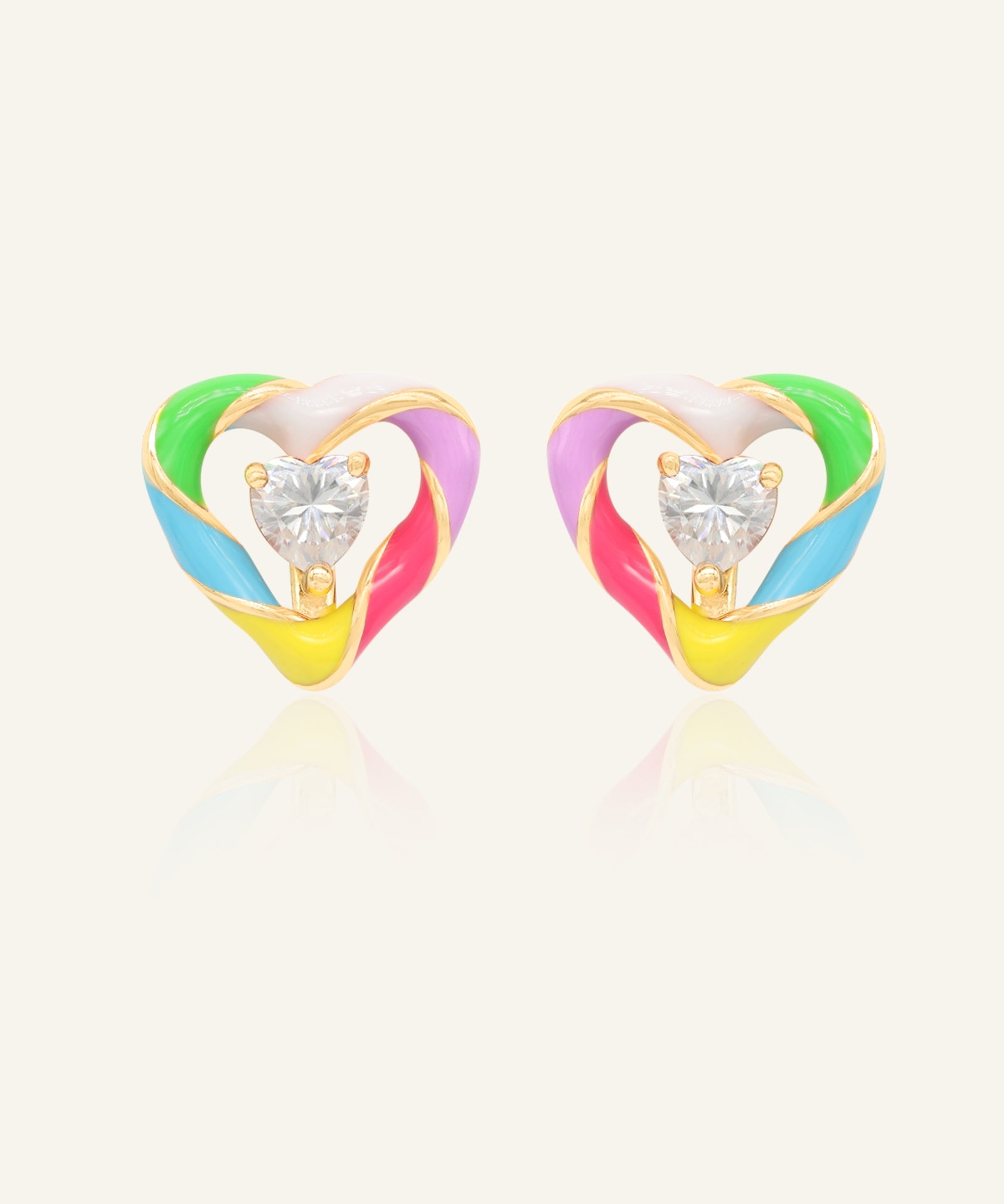 Candy Cane Switch Studs (Moissanite)