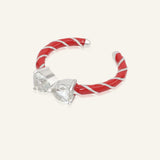Candy Cane Ribbon Ring | Topaz, product image