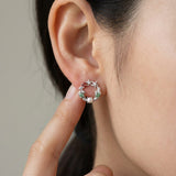 Mistletoe Wreath Studs