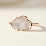 Cloud Mother of Pearl Ring