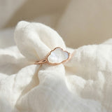 Cloud Mother of Pearl Ring
