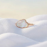 Cloud Mother of Pearl Ring