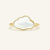 Cloud Mother of Pearl Ring