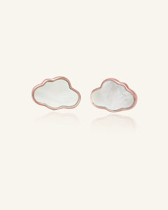 Cloud Mother of Pearl Studs