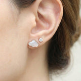 Cloud Mother of Pearl Studs