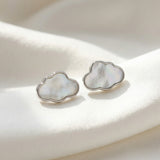 Cloud Mother of Pearl Studs
