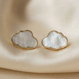 Cloud Mother of Pearl Studs