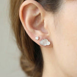 Cloud Mother of Pearl Studs