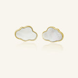 Cloud Mother of Pearl Studs