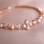Clover Sparkle Cuff FWP Moissanite Style 2
