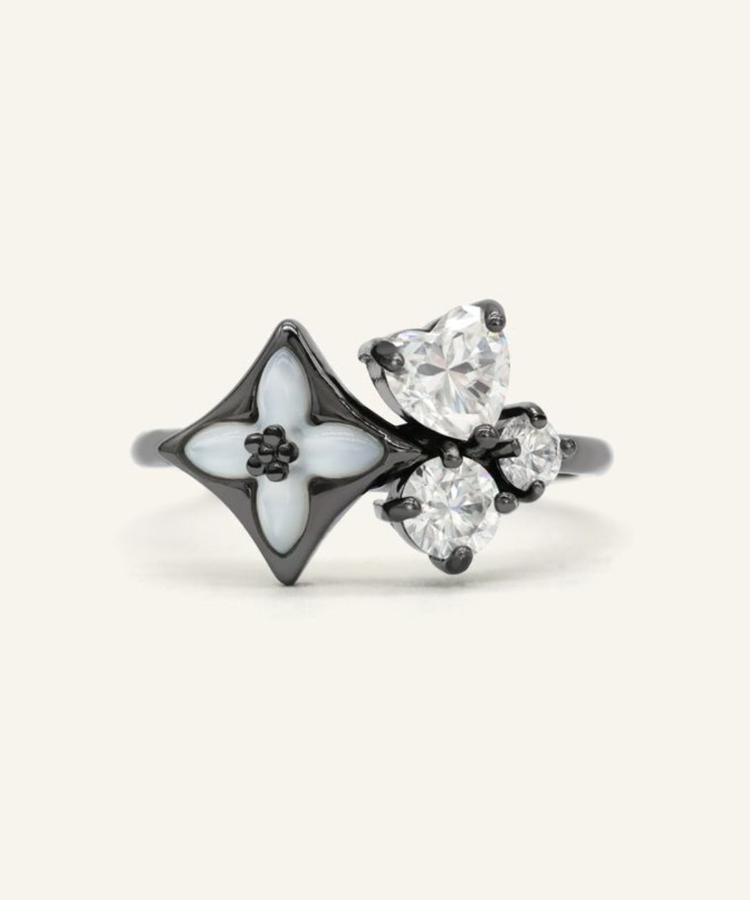 Clover Monogram Cluster Ring by Elate