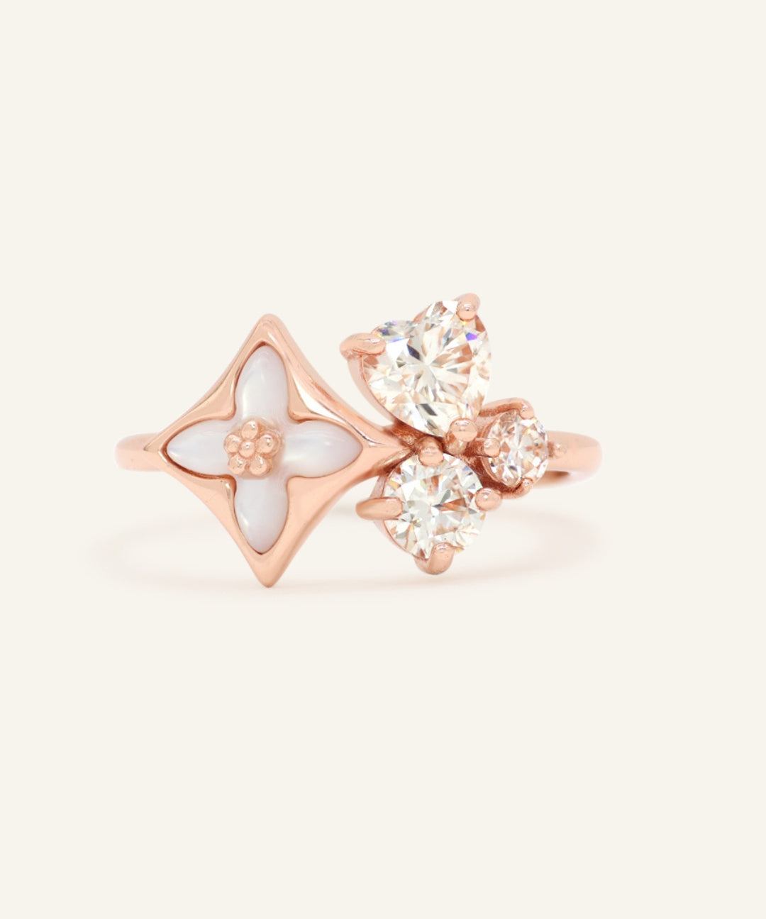 Clover Monogram Cluster Ring by Elate