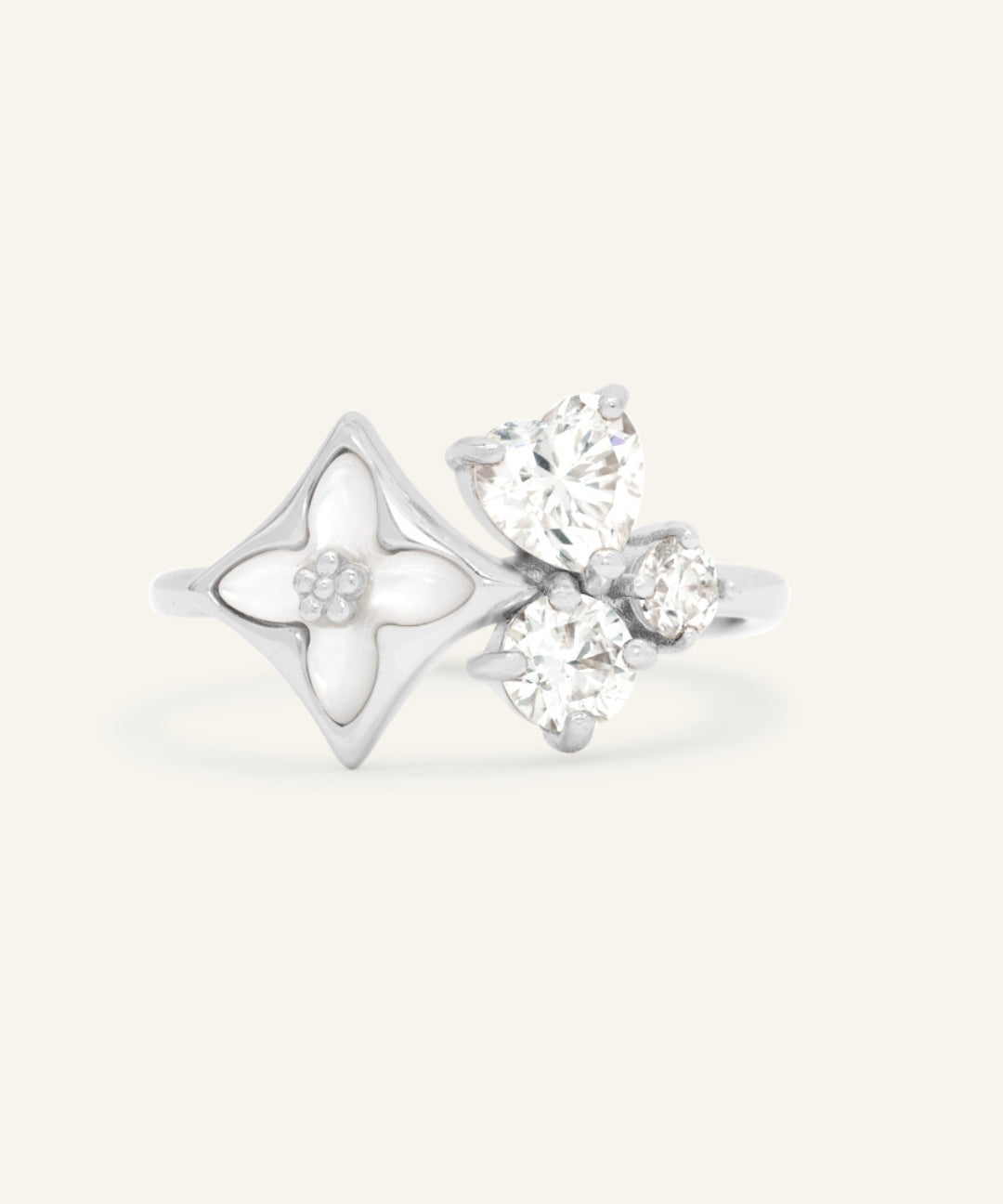 Clover Monogram Cluster Ring by Elate